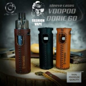 手工皮革皮套 VooPoo Doric 60 Kit 多立克 附皮革吊繩 防摔 防撞 防刮 掛繩